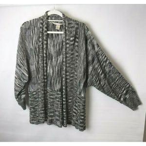 Womens Sweater  Grey print size 2X, hi lo